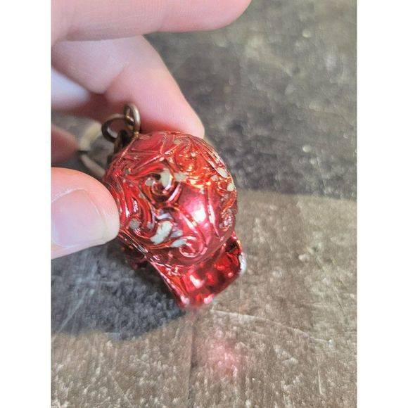 Red Skull Face Halloween AS IS keychain figure accessory - Picture 5 of 7